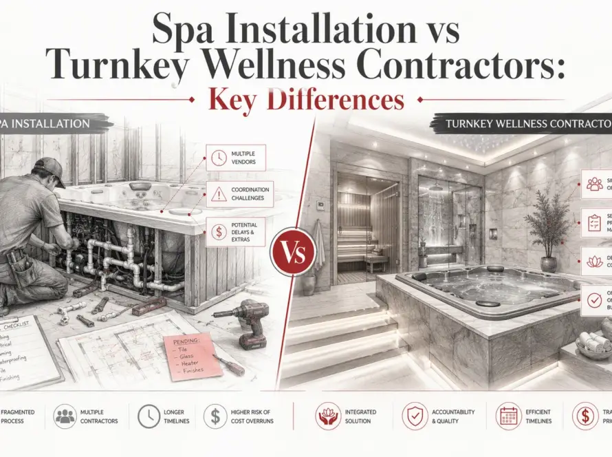 Spa Installation vs Turnkey Wellness Contractors: Key Differences